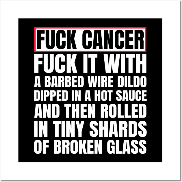 Fuck Cancer Wall Art by sqwear